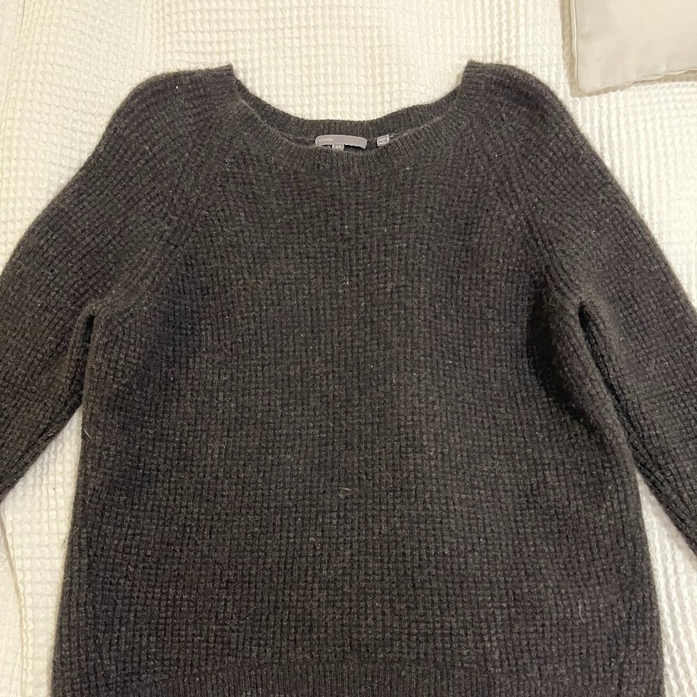 Vince Cashmere Sweater Oversized Dark Gray